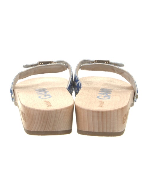 Ganni Canvas Printed Slides