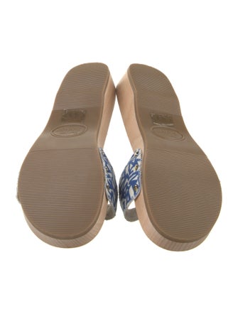 Ganni Canvas Printed Slides