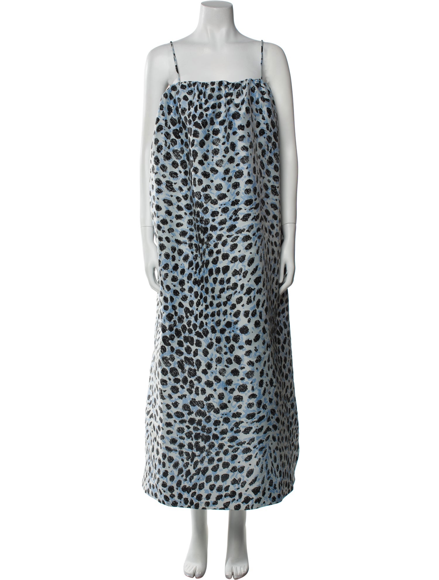 Ganni Animal Print Long Dress
