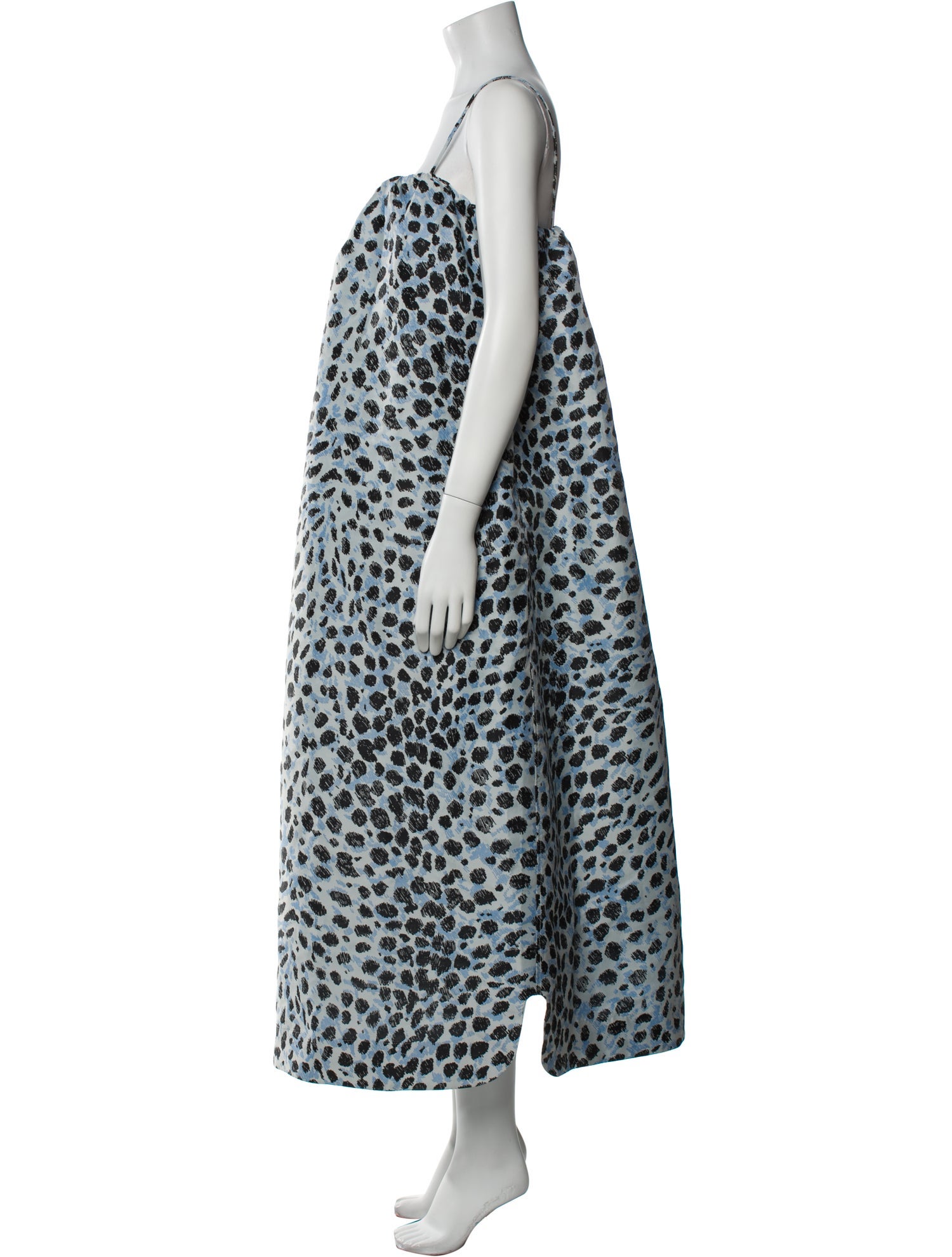 Ganni Animal Print Long Dress