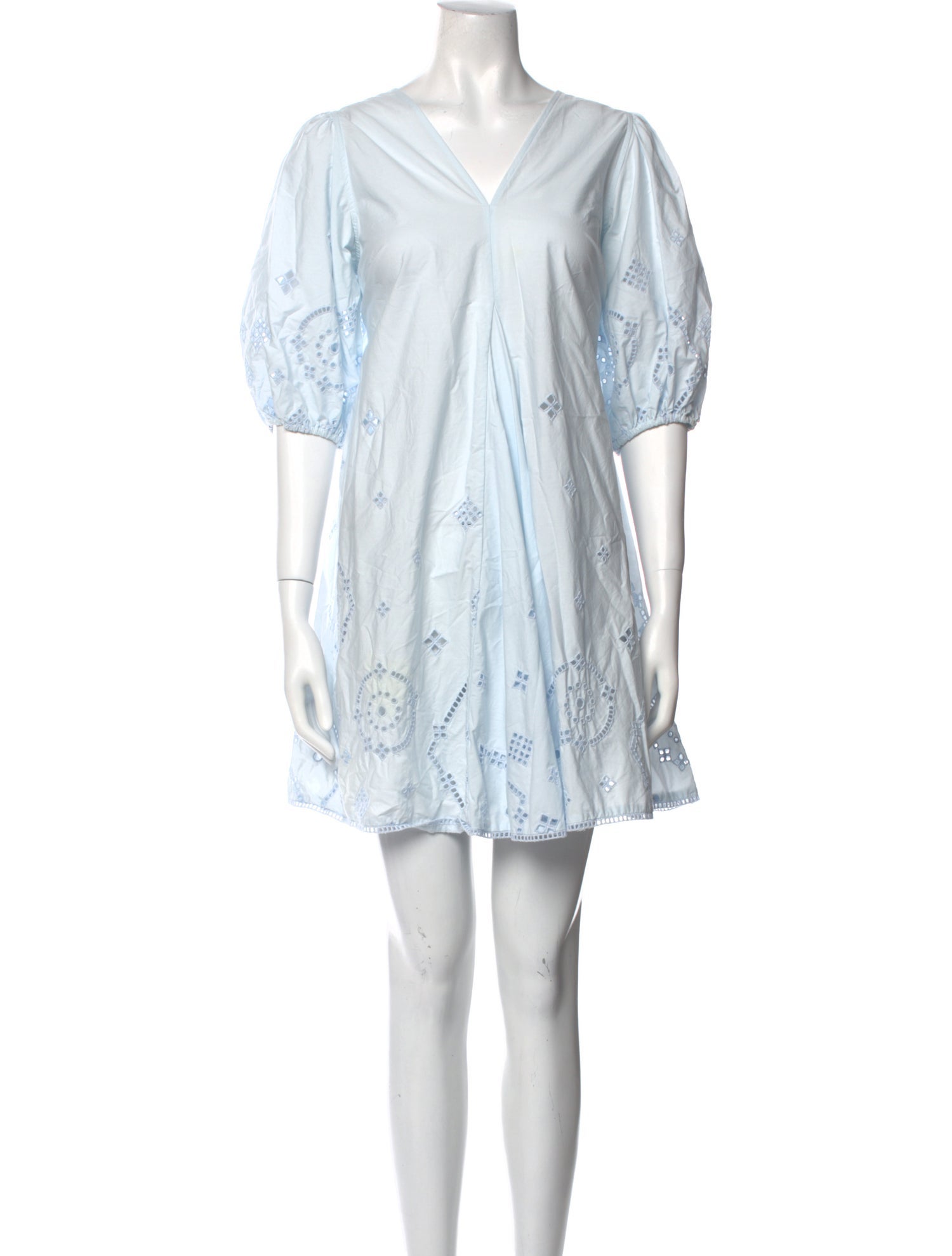 Ganni V-Neck Mini Dress