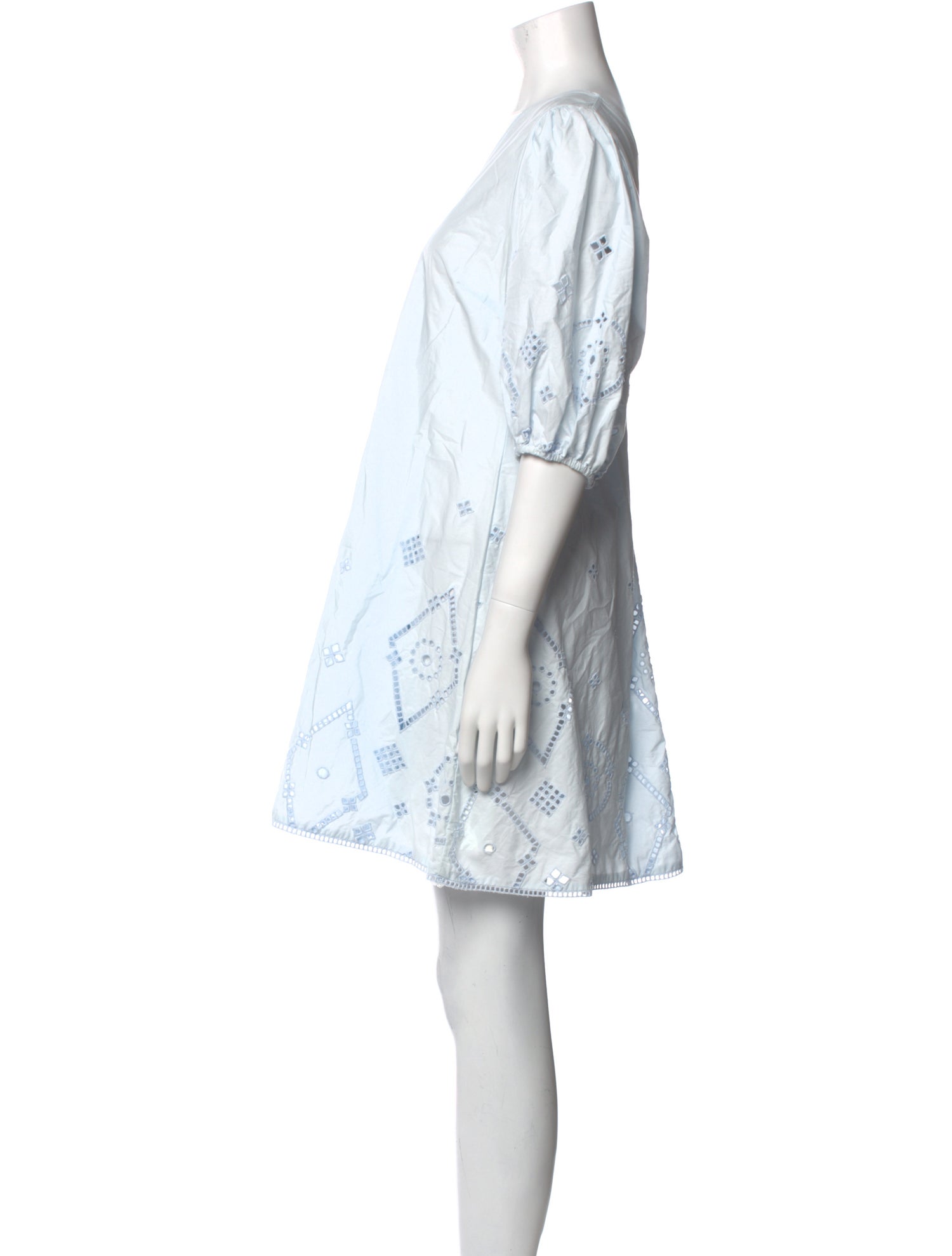 Ganni V-Neck Mini Dress