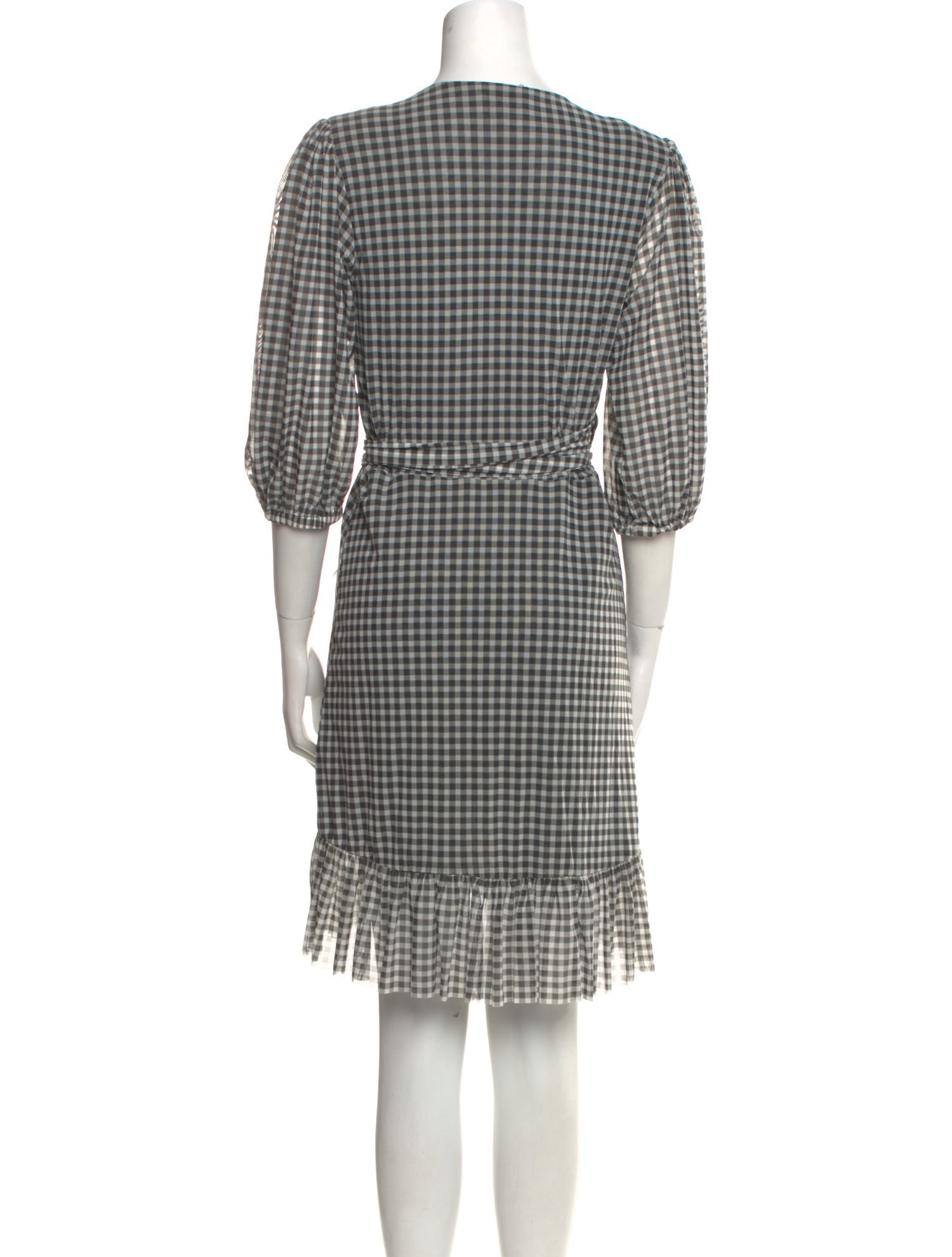 Ganni Plaid Print Mini Dress