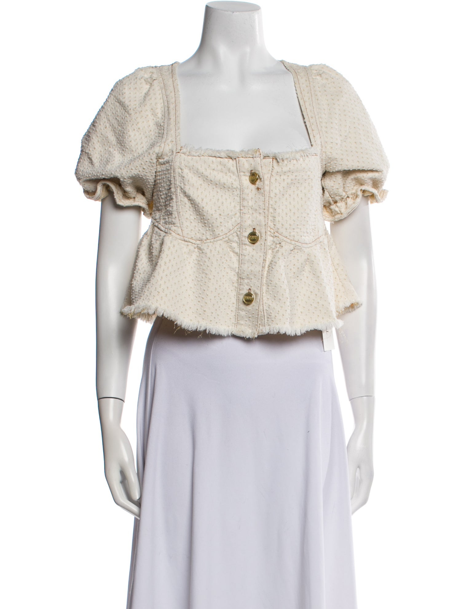 Ganni Tweed Pattern Jacket