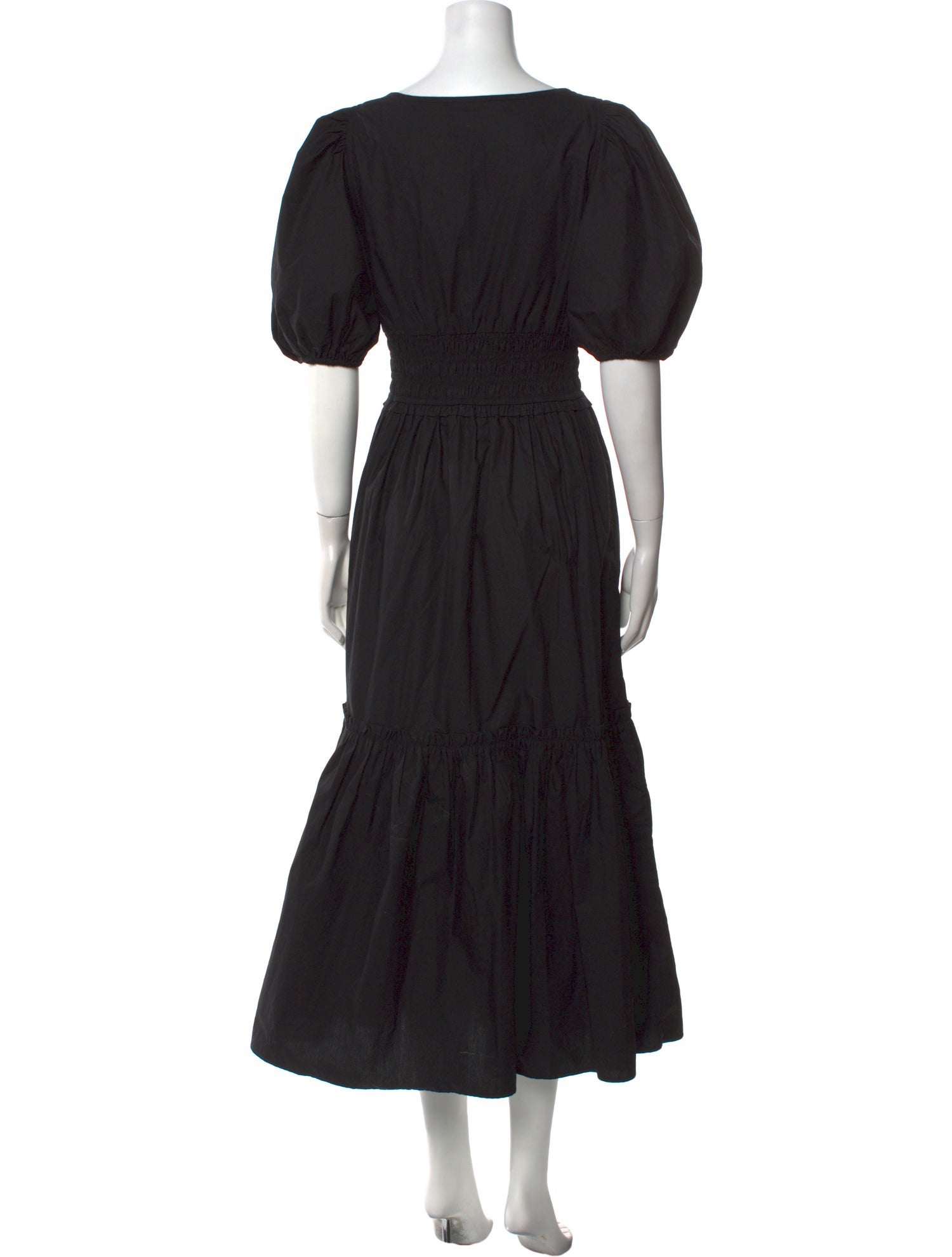 Ganni V-Neck Long Dress