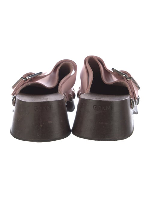 Ganni Leather Studded Accents Mules