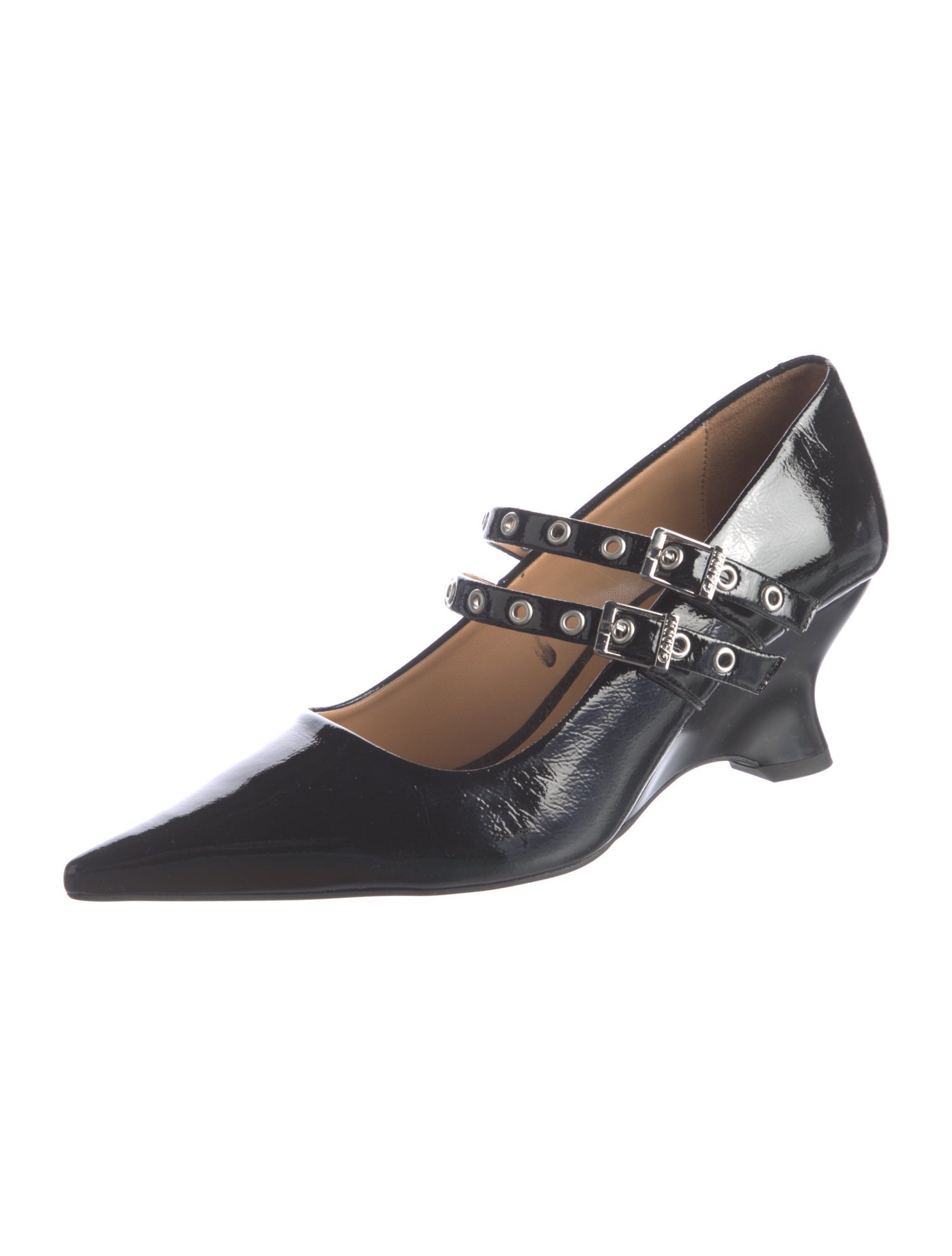 Ganni Patent Leather Pumps