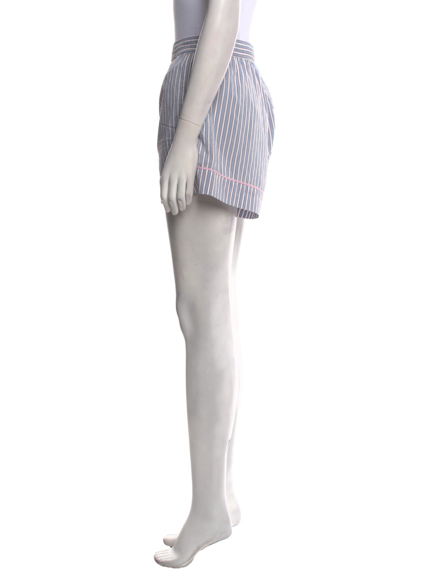 Ganni Striped Mini Shorts