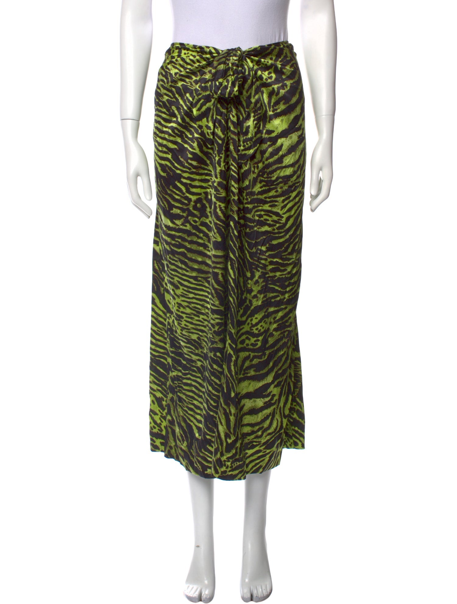 Ganni Silk Midi Length Skirt