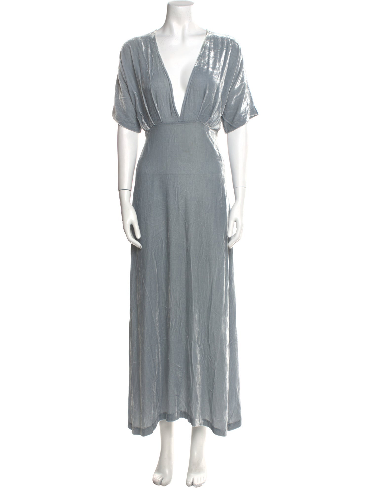 Ganni V-Neck Long Dress