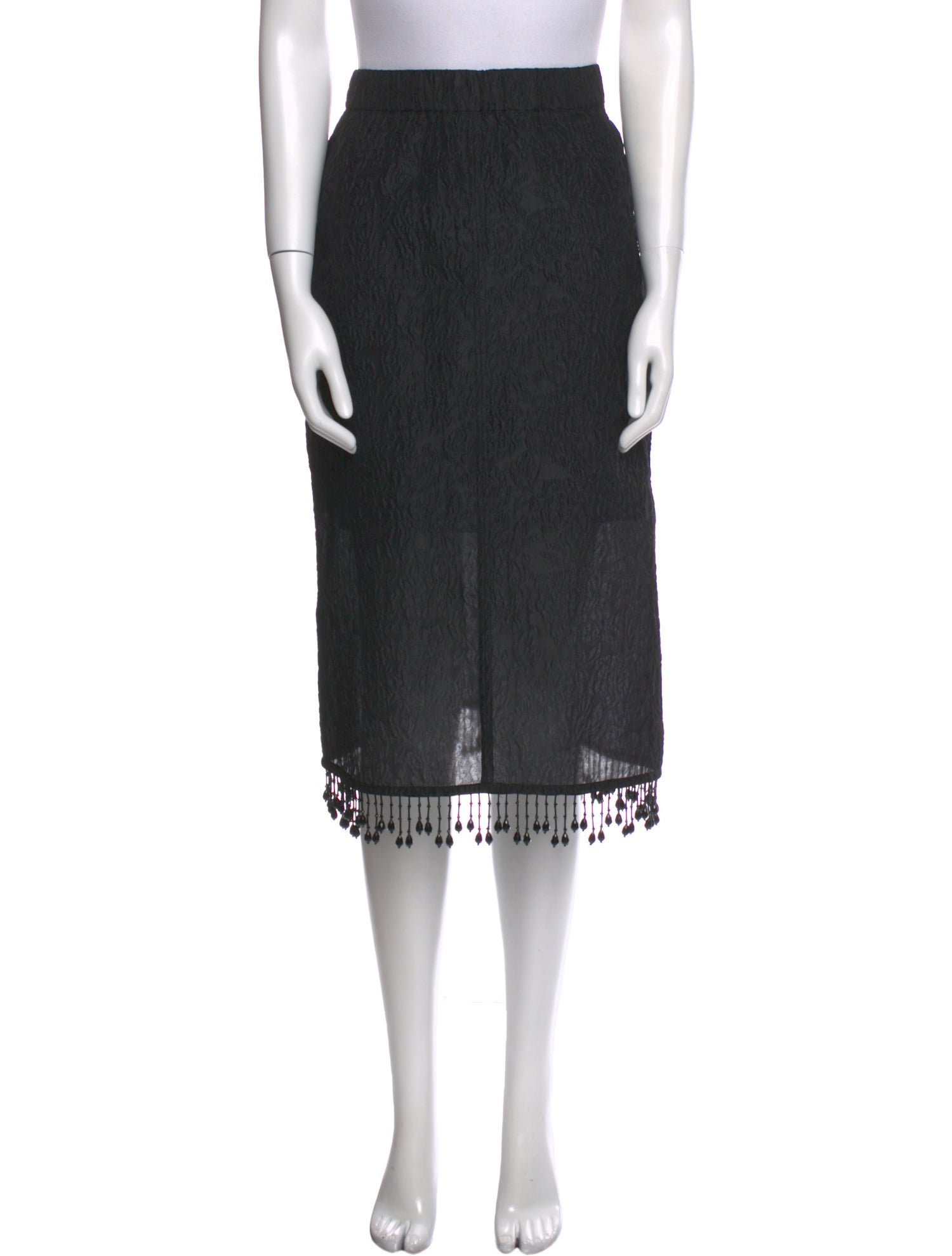 Ganni Beaded Accents Knee-Length Skirt w/ Tags