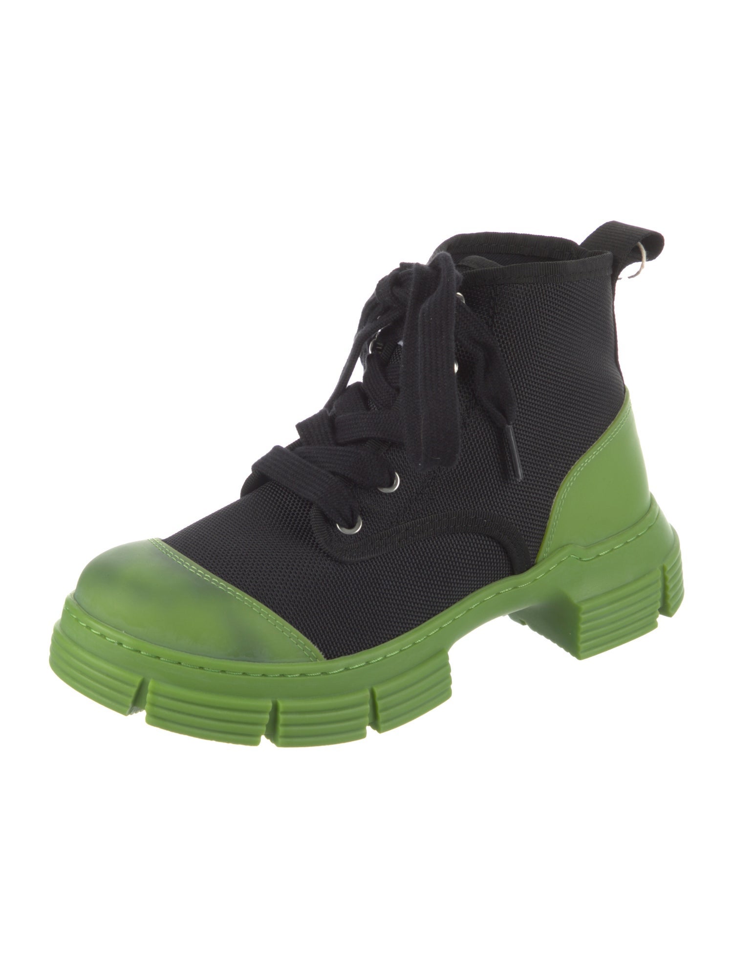 Ganni Colorblock Pattern Boots