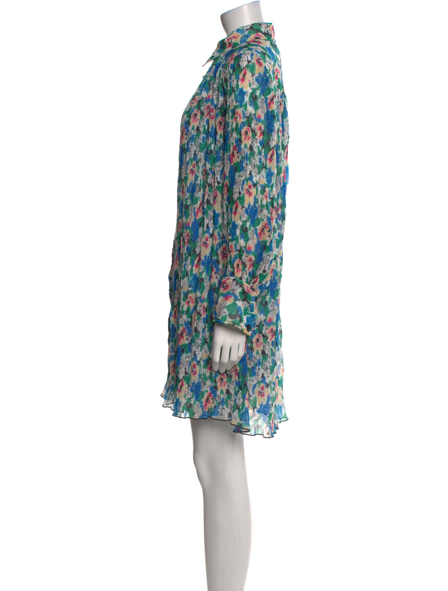Ganni Floral Print Knee-Length Dress
