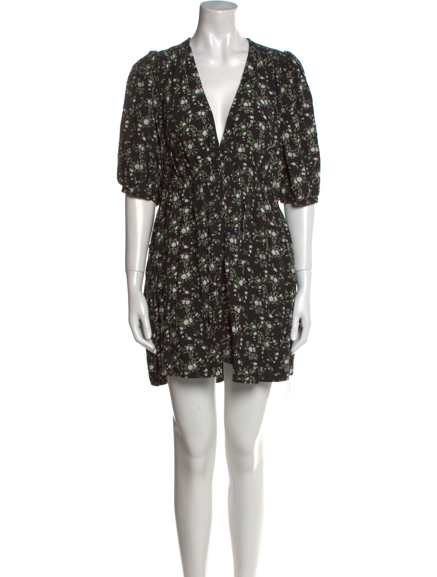 Ganni Floral Print Mini Dress