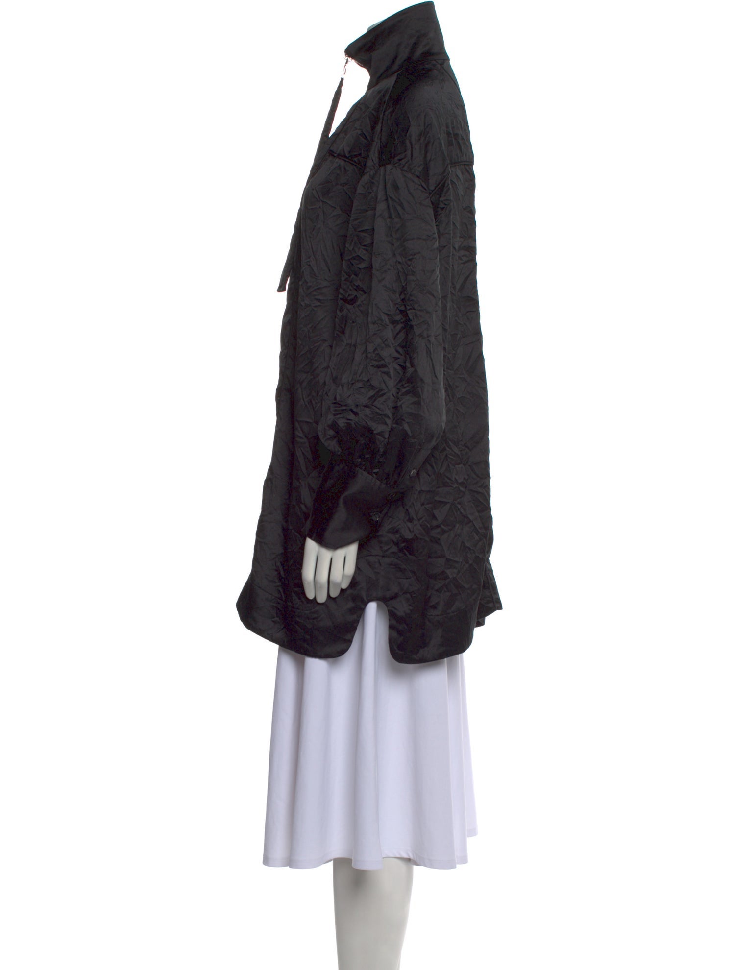 Ganni Mock Neck Long Sleeve Sweatshirt