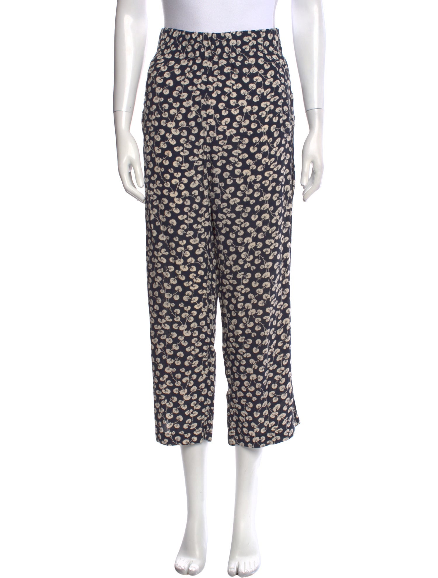 Ganni Printed Wide Leg Pants