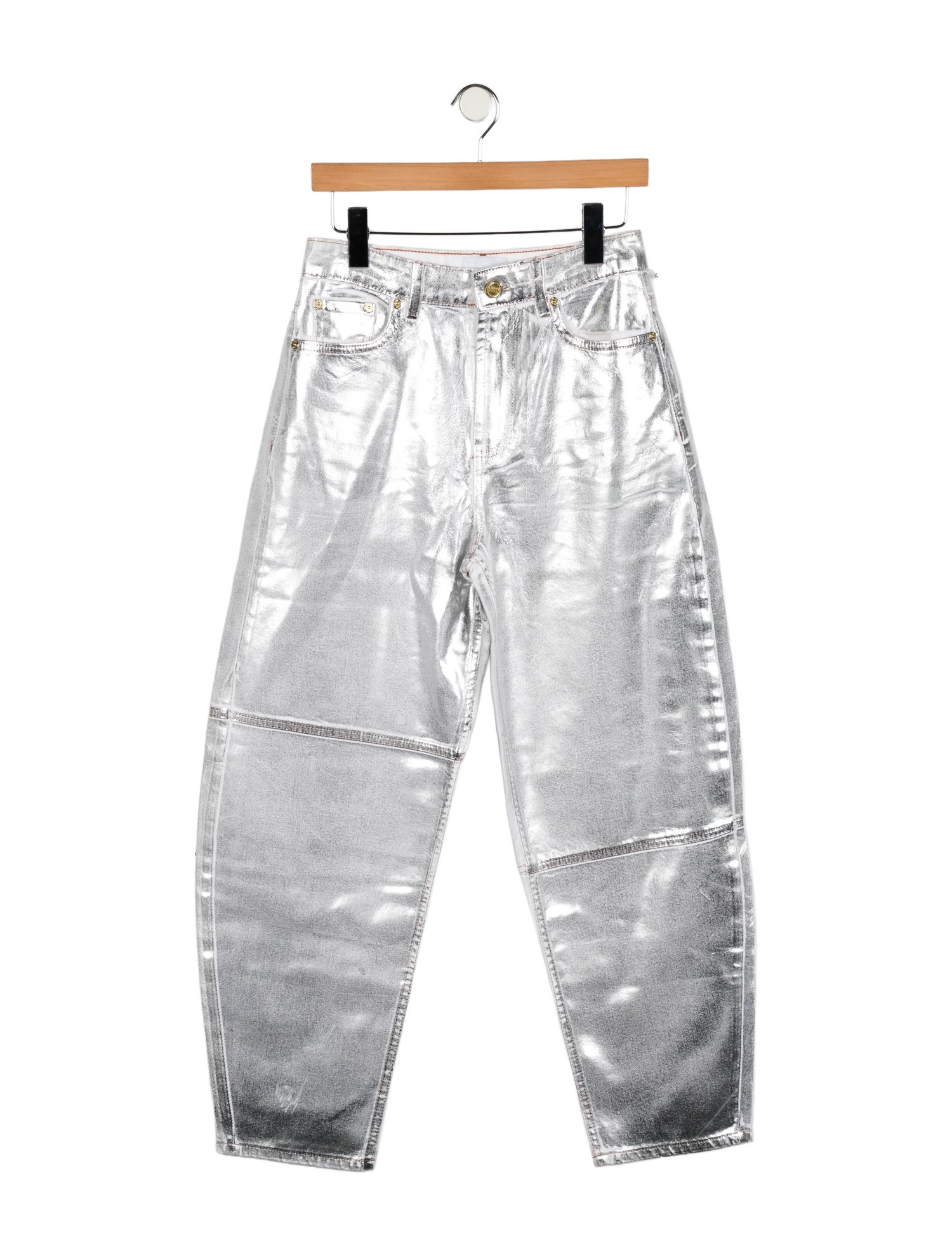 Ganni High-Rise Straight Leg Jeans