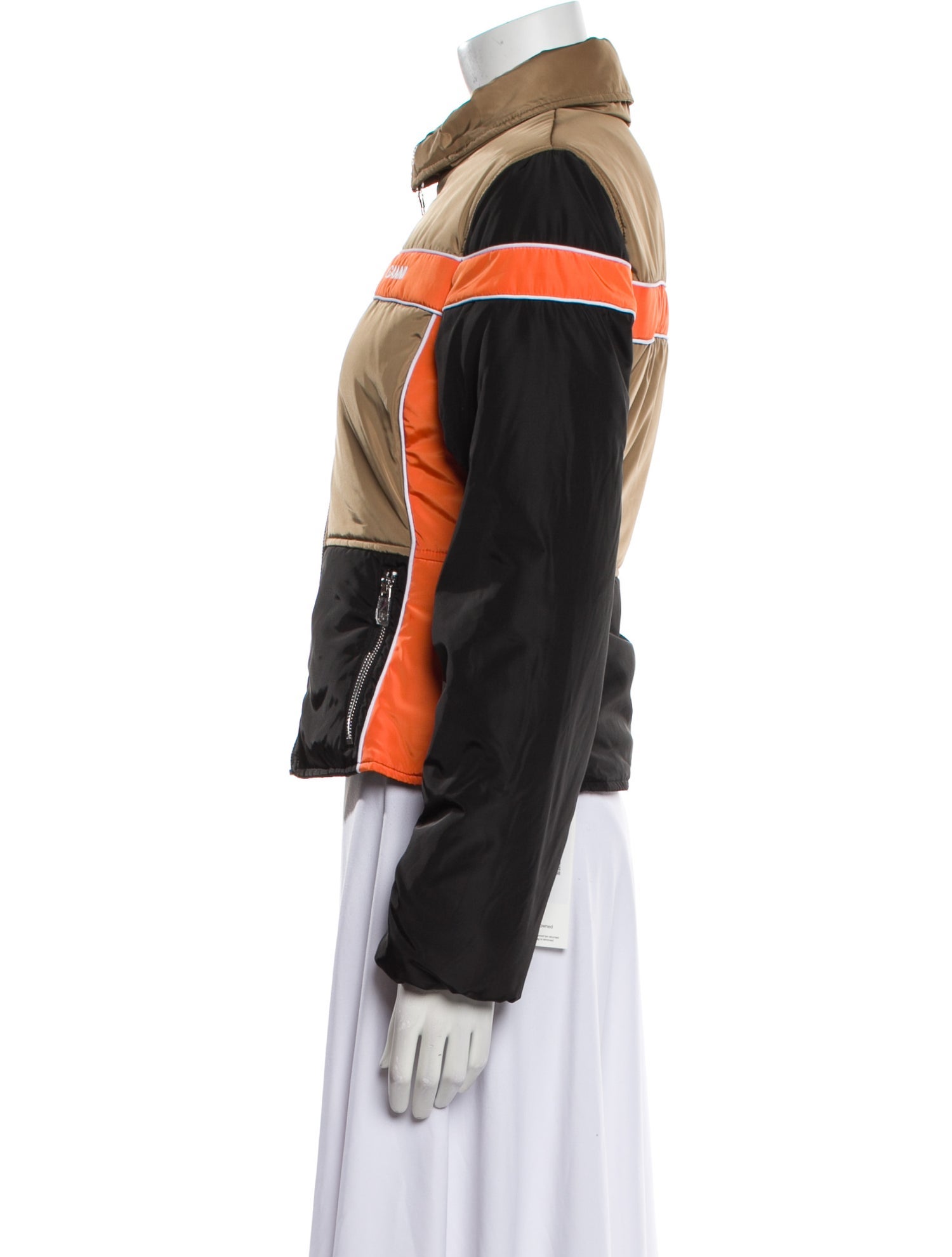 Ganni Colorblock Pattern Denim Jacket