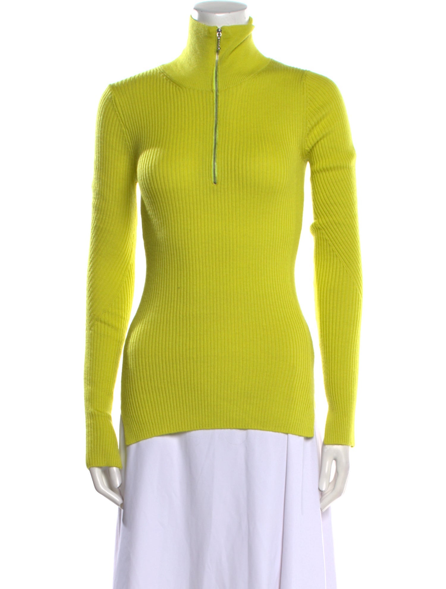 Ganni Merino Wool Mock Neck Sweater