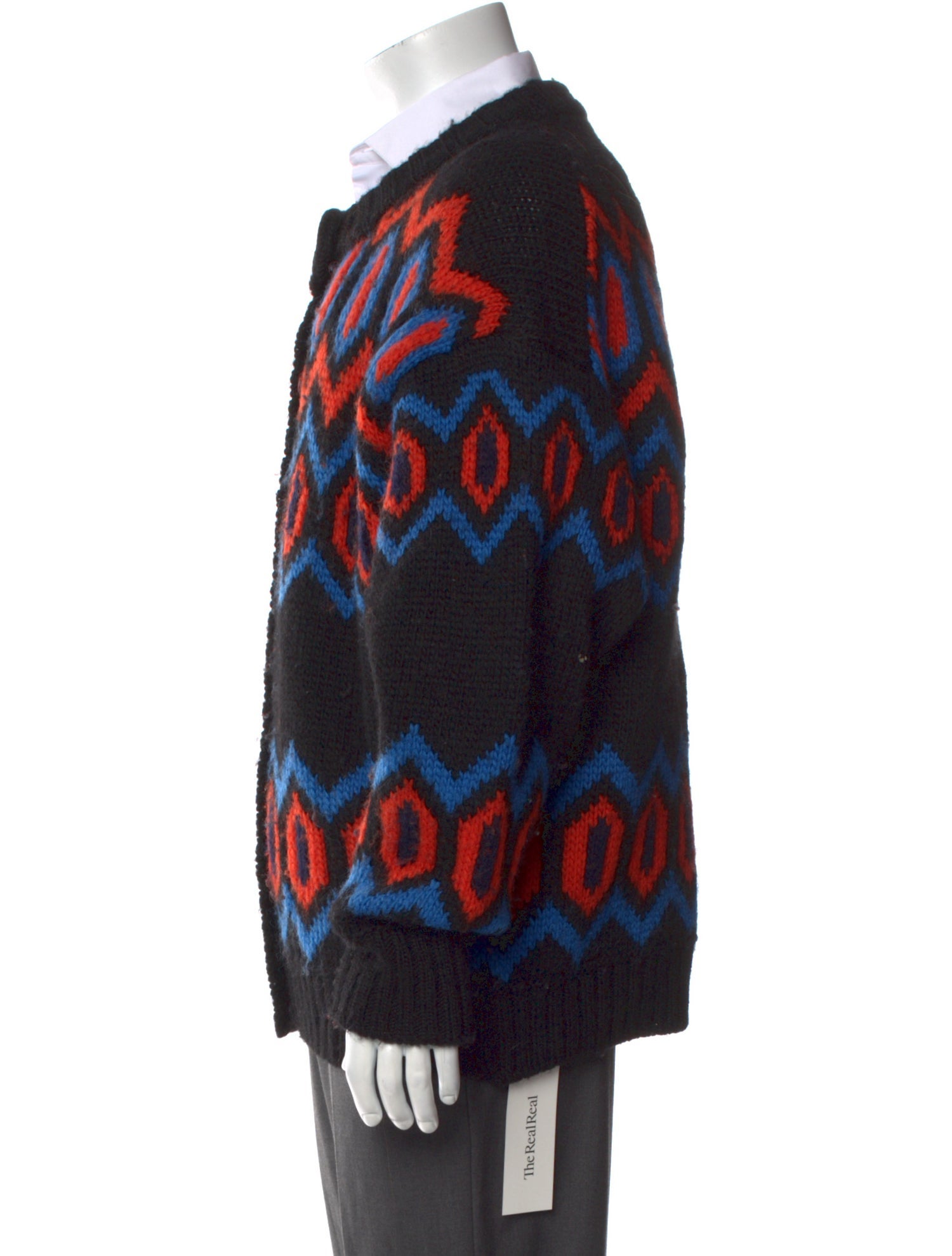 Ganni Wool Printed Cardigan