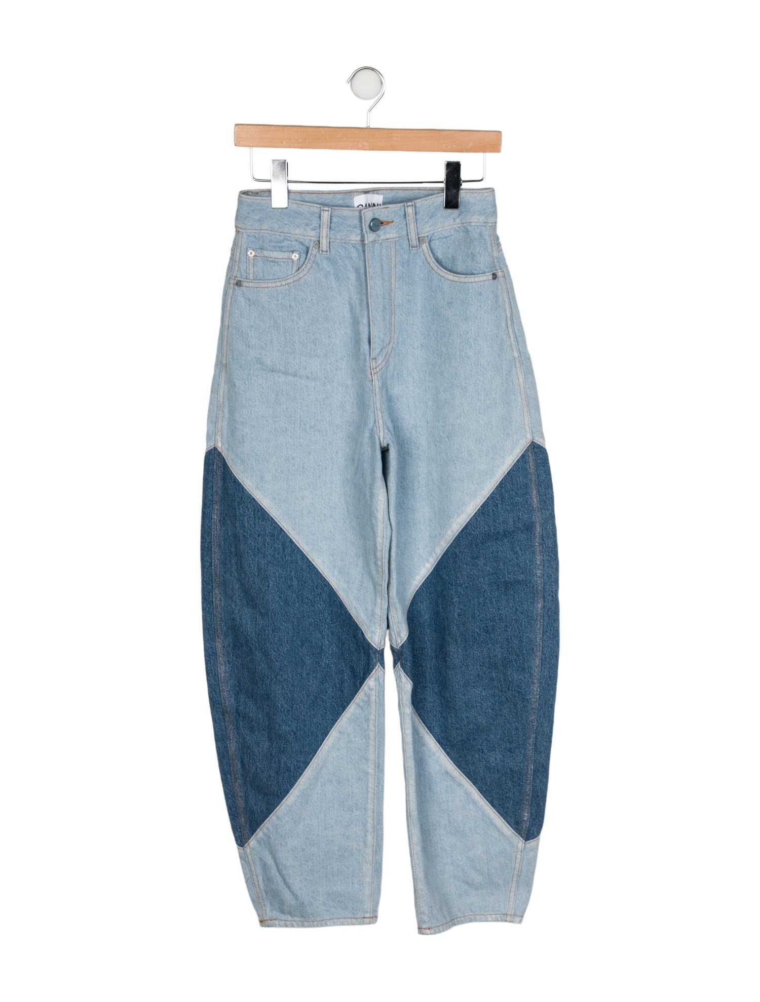 Ganni High-Rise Straight Leg Jeans