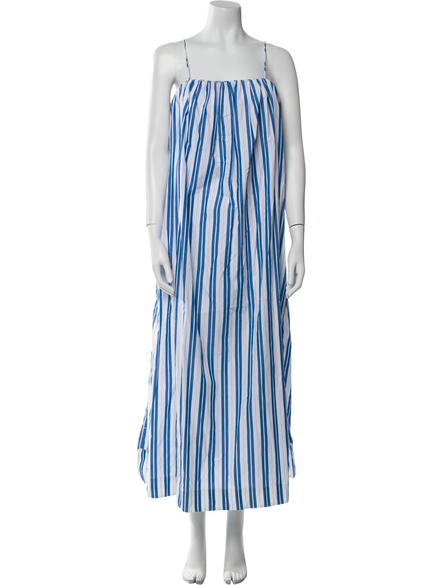 Ganni Striped Long Dress