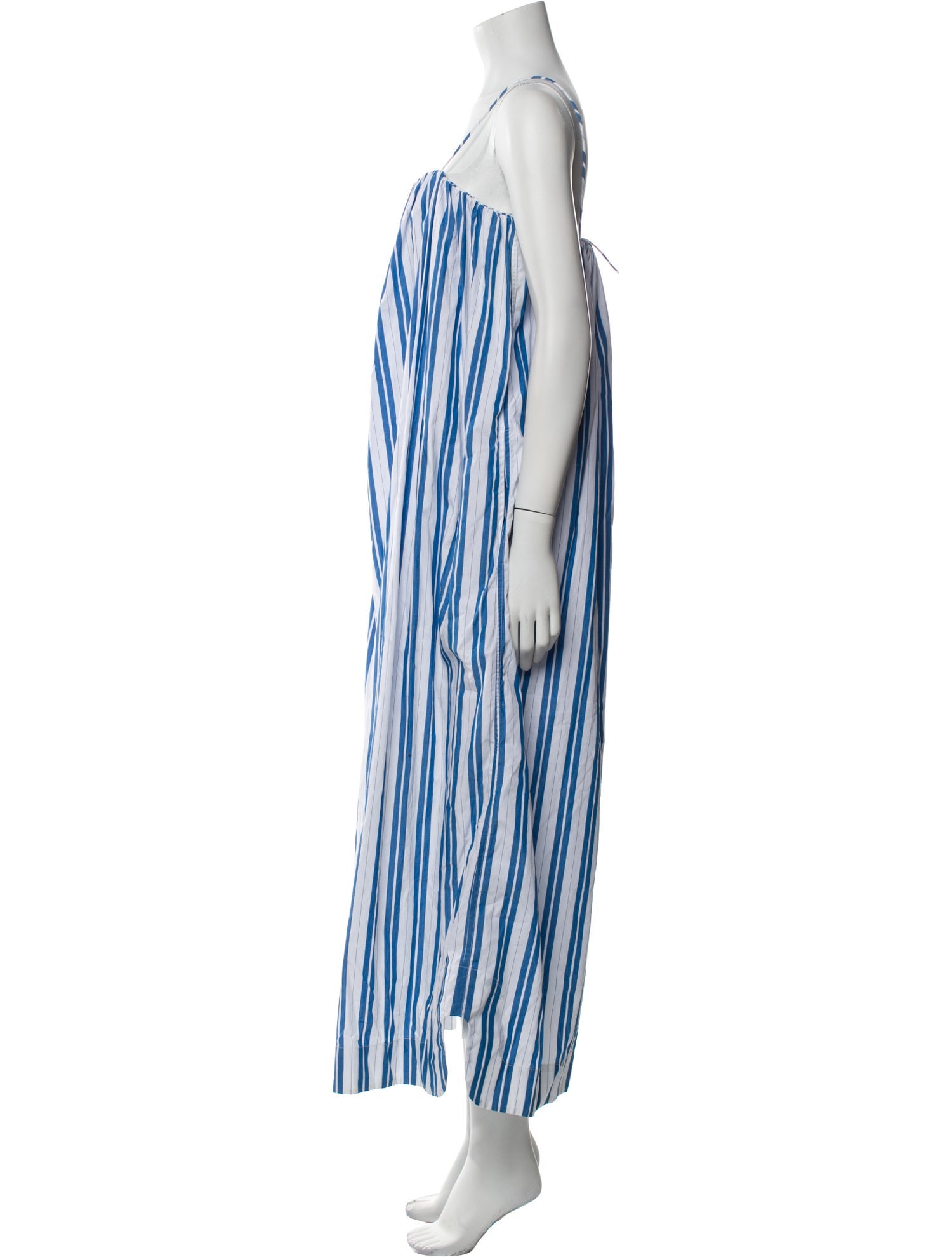 Ganni Striped Long Dress