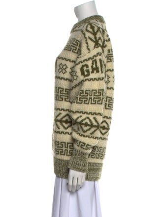Ganni Wool Printed Sweater