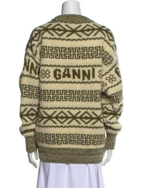 Ganni Wool Printed Sweater