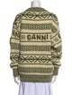 Ganni Wool Printed Sweater