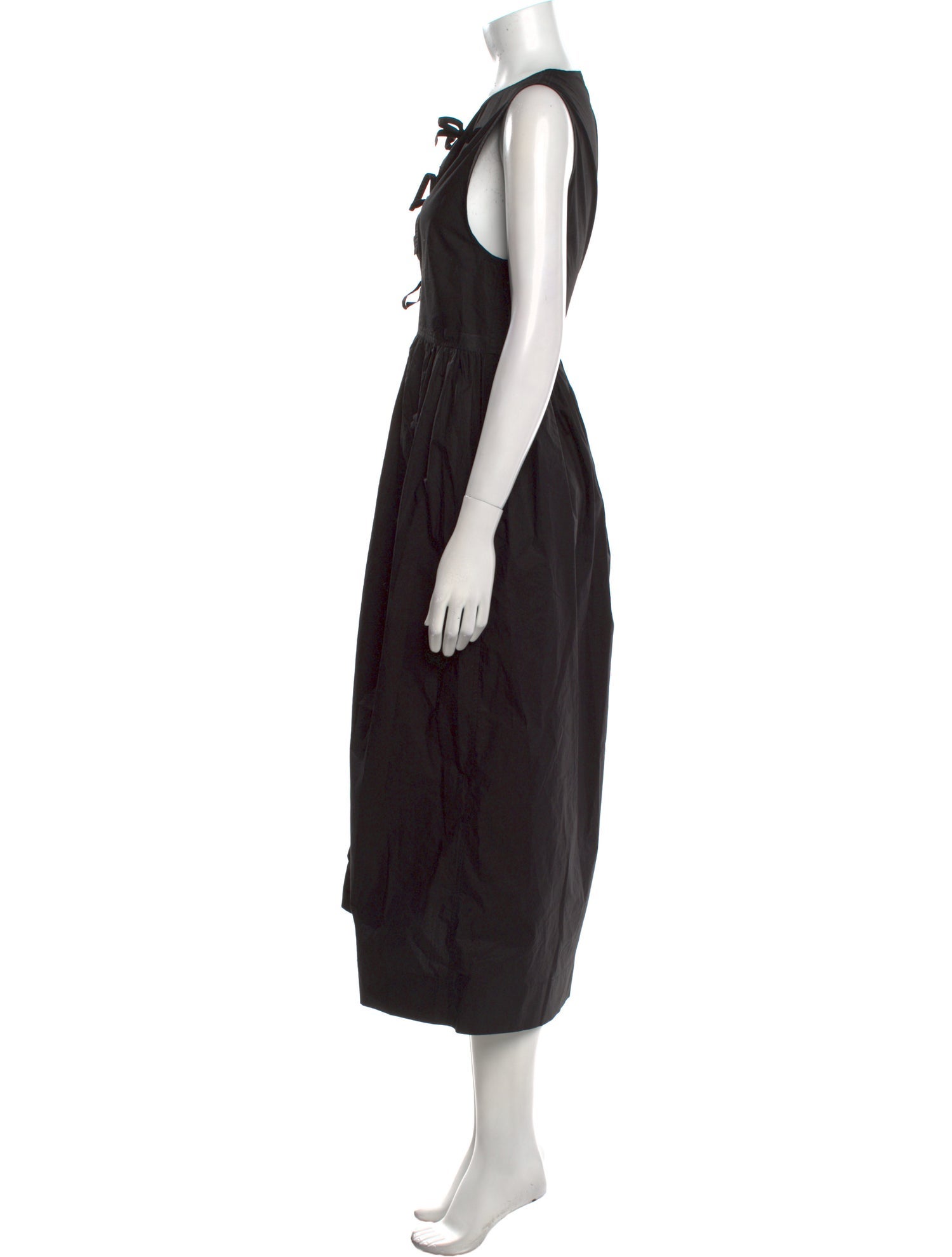 Ganni Crew Neck Long Dress