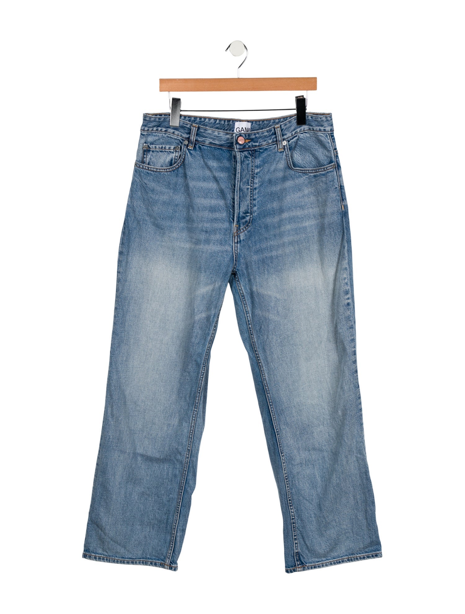 Ganni High-Rise Wide Leg Jeans