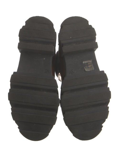 Ganni Leather Colorblock Pattern Chelsea Boots