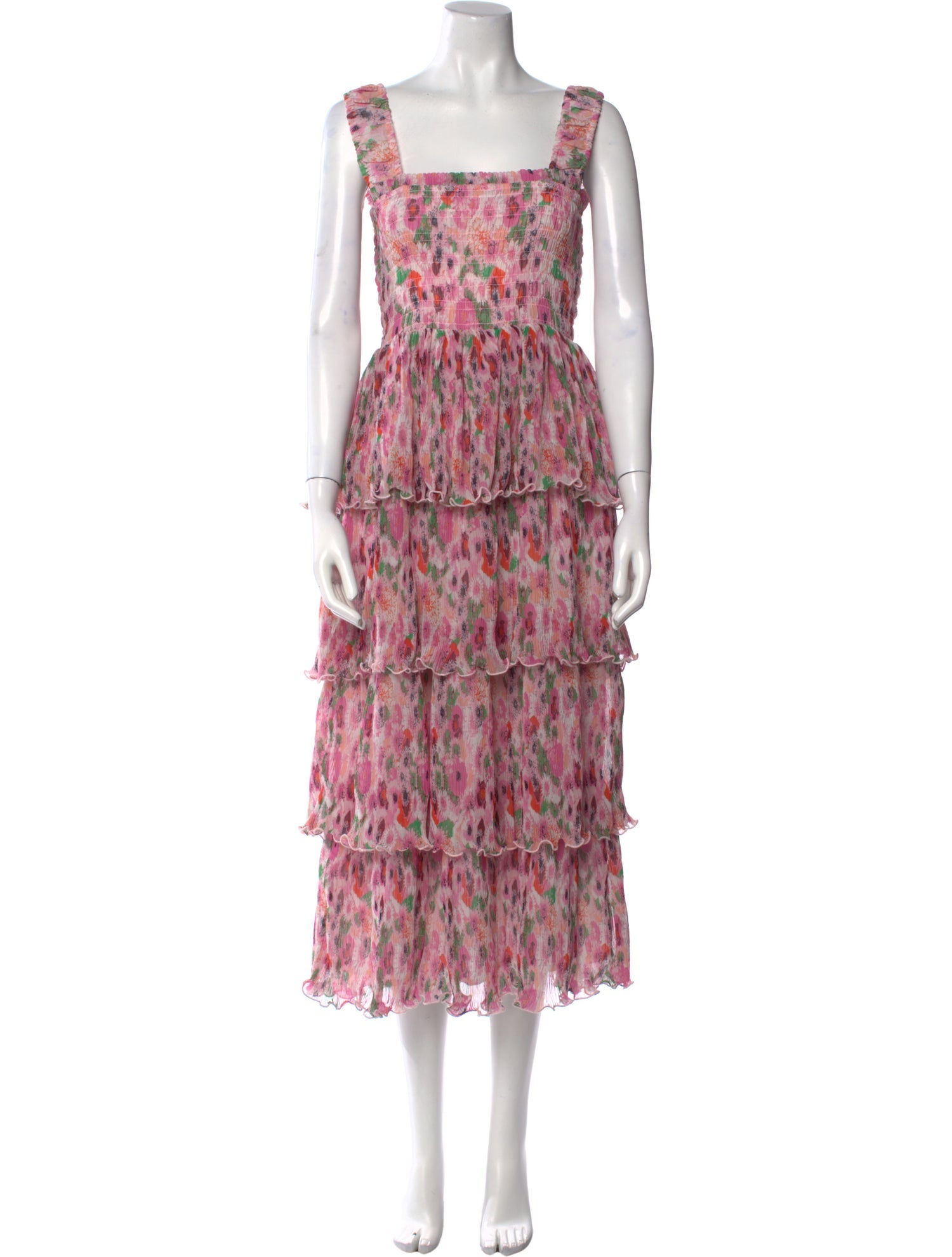 Ganni Printed Long Dress