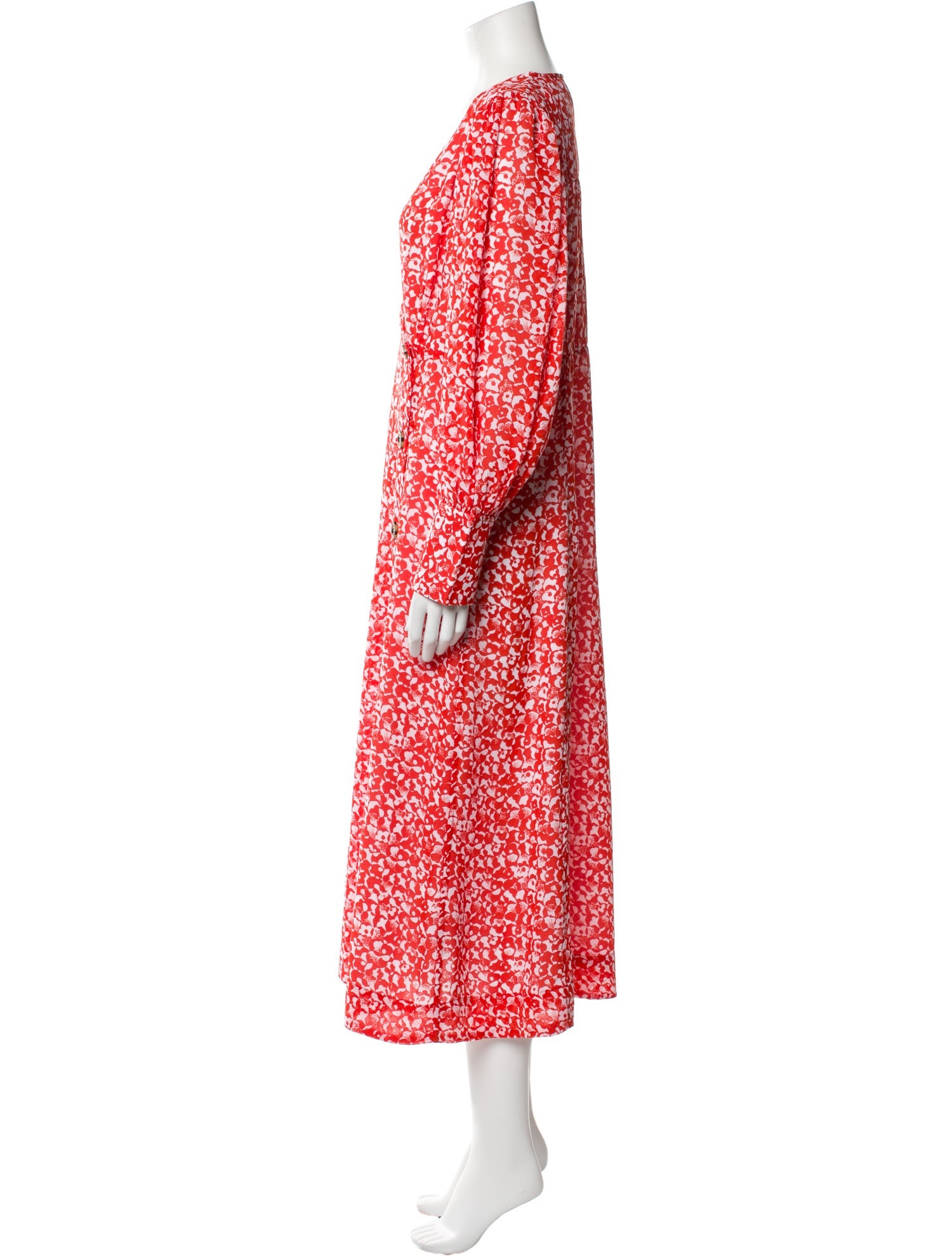 Ganni Floral Print Long Dress w/ Tags