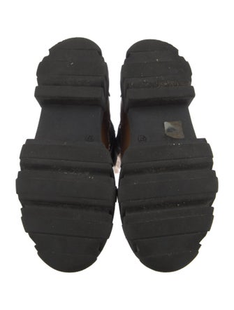 Ganni Leather Colorblock Pattern Chelsea Boots