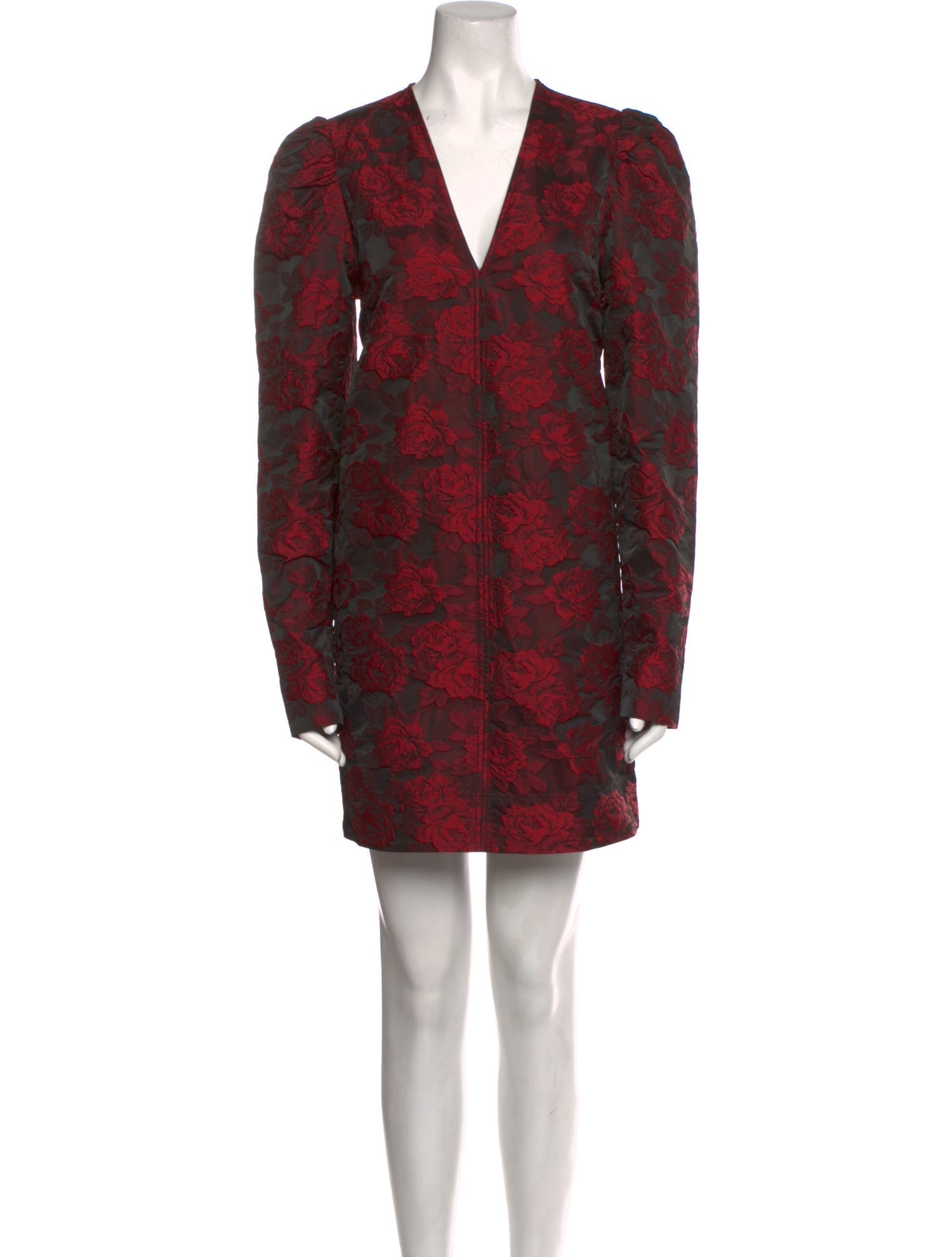 Ganni Floral Print Mini Dress