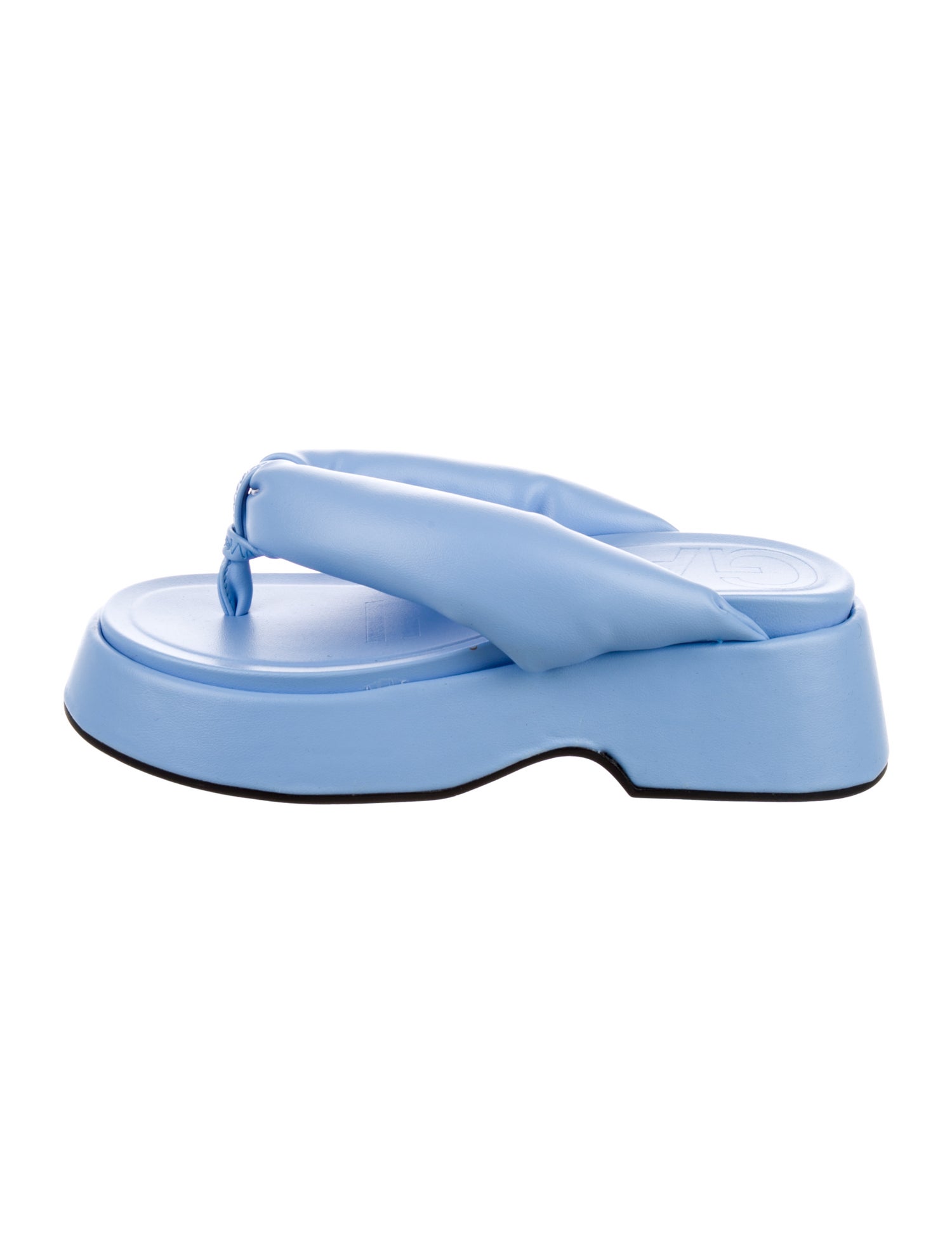 Ganni Leather Flip Flops