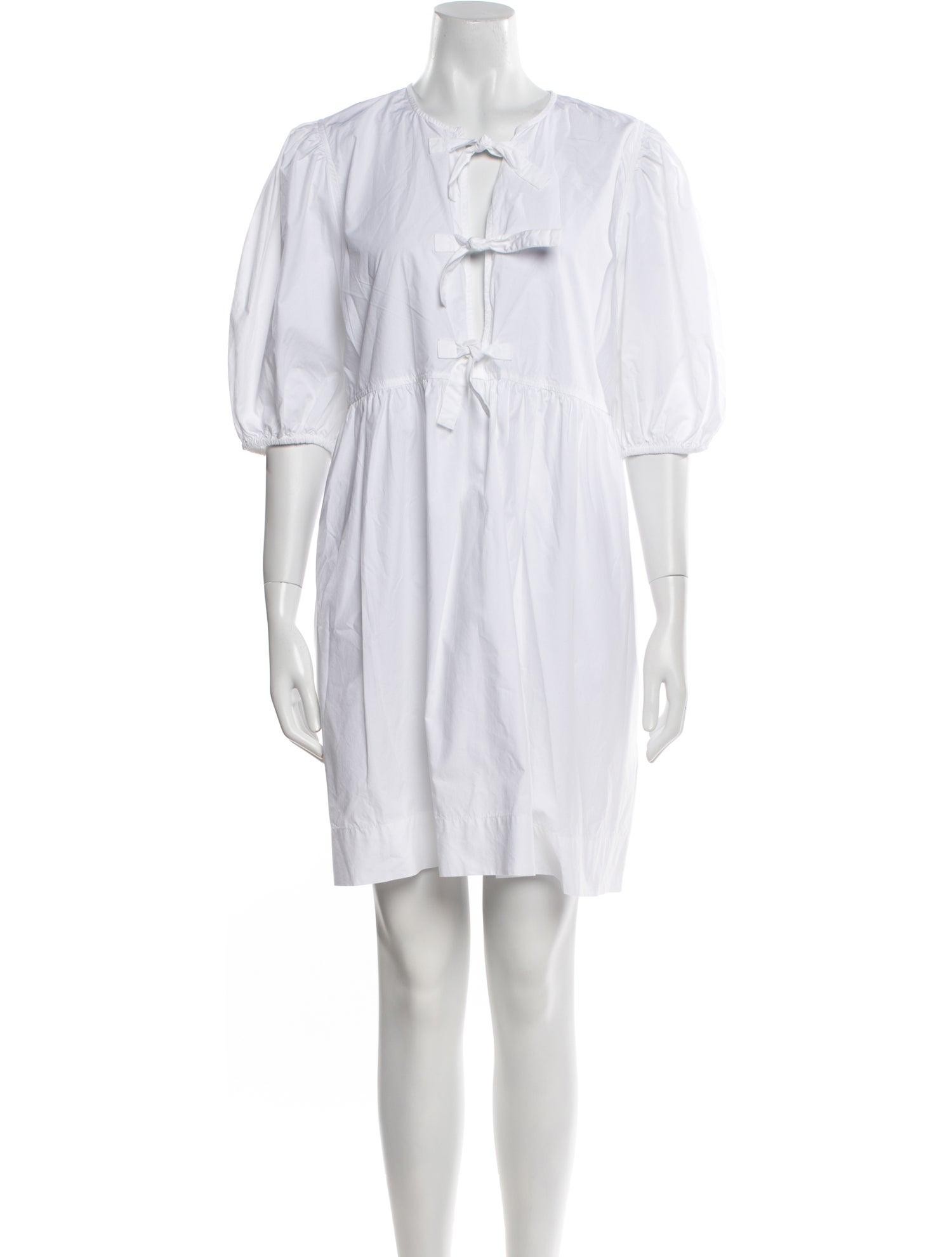 Ganni Crew Neck Mini Dress