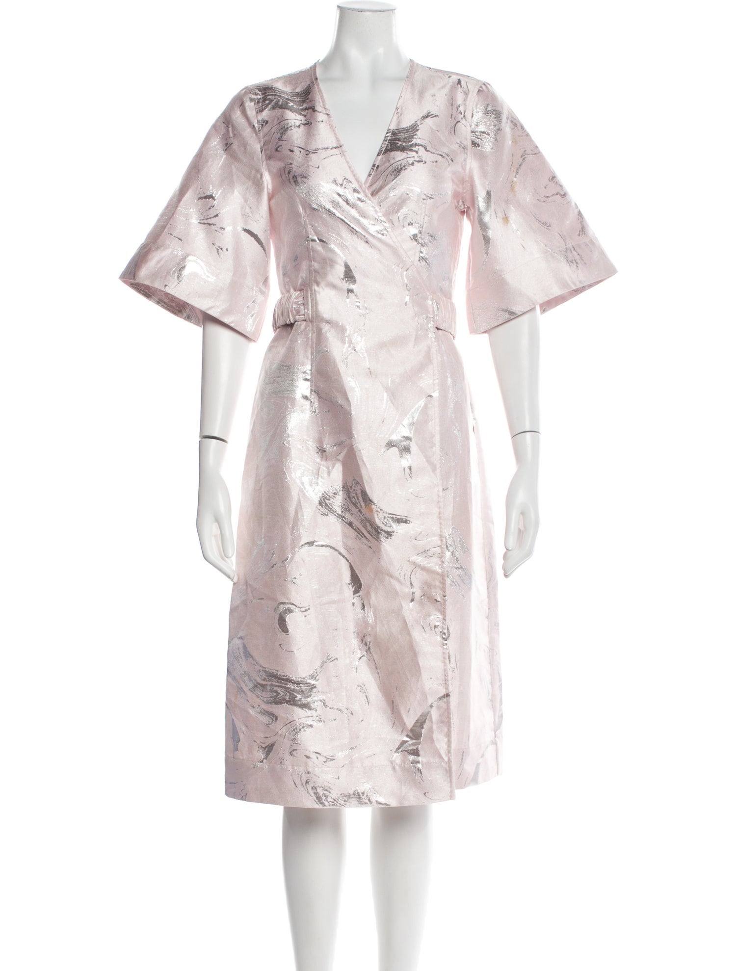 Ganni Printed Midi Length Dress