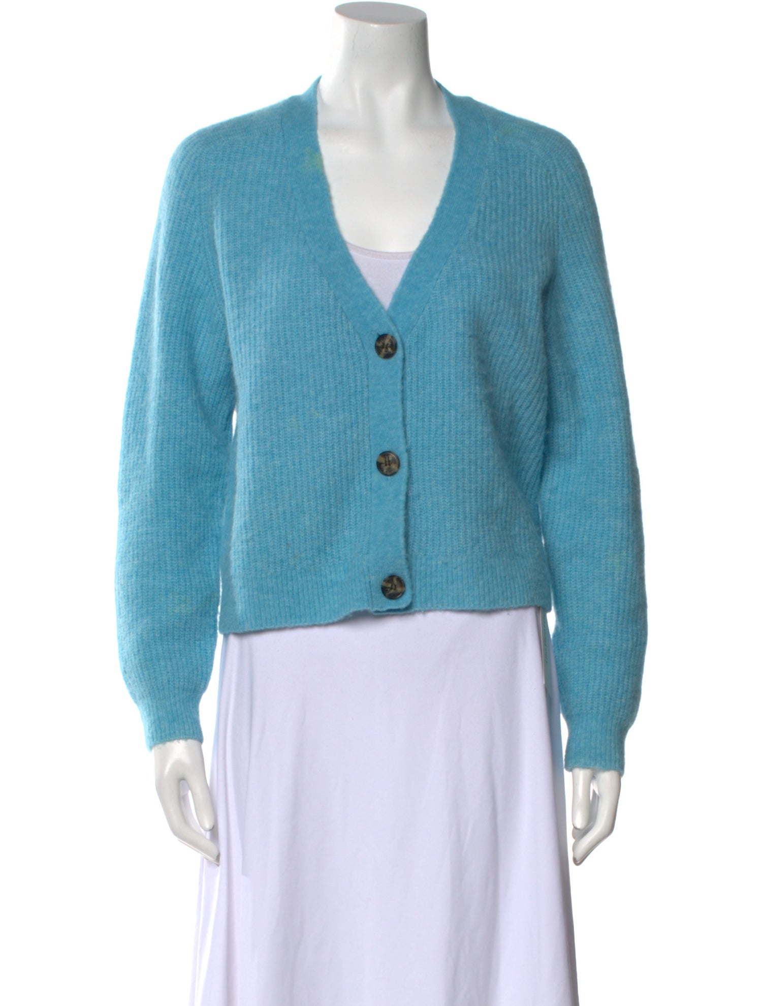 Ganni Alpaca V-Neck Sweater