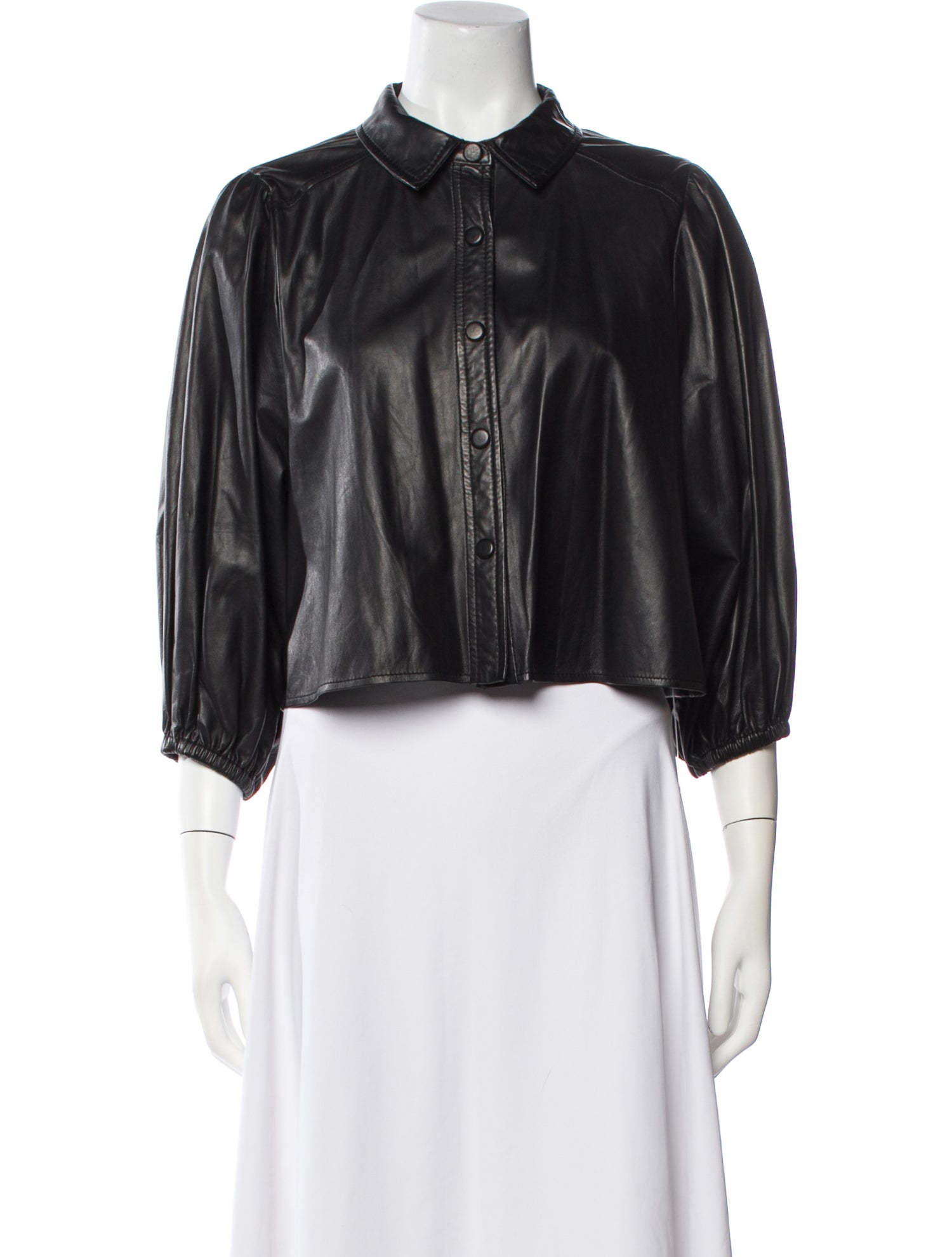 Ganni Leather Biker Jacket