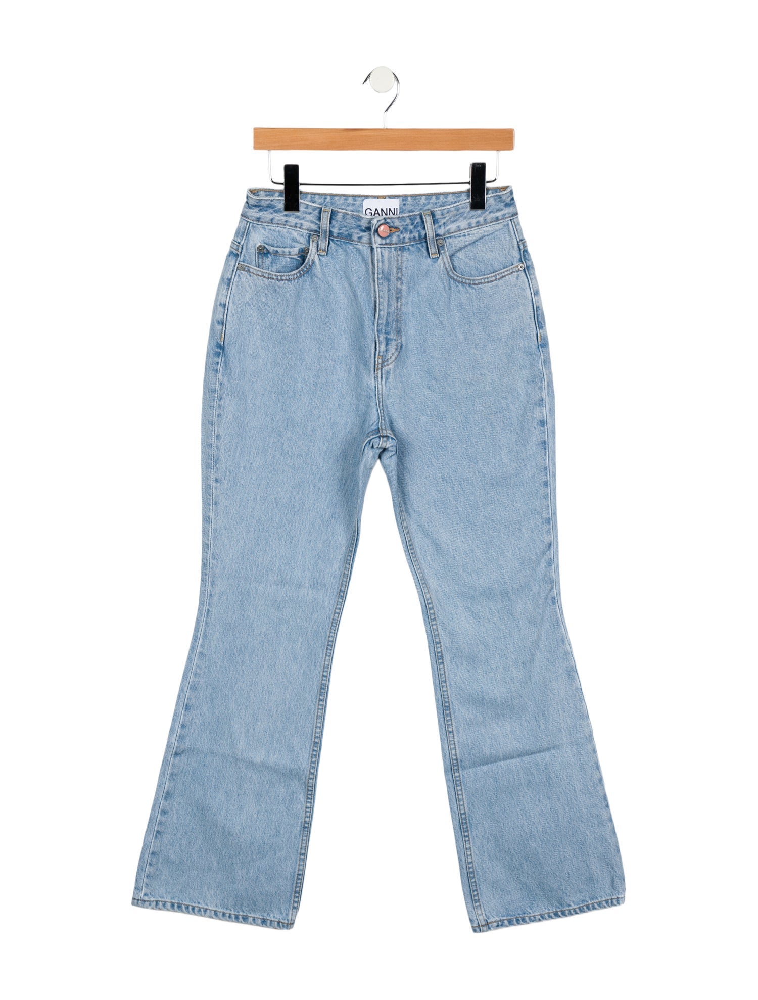 Ganni High-Rise Wide Leg Jeans