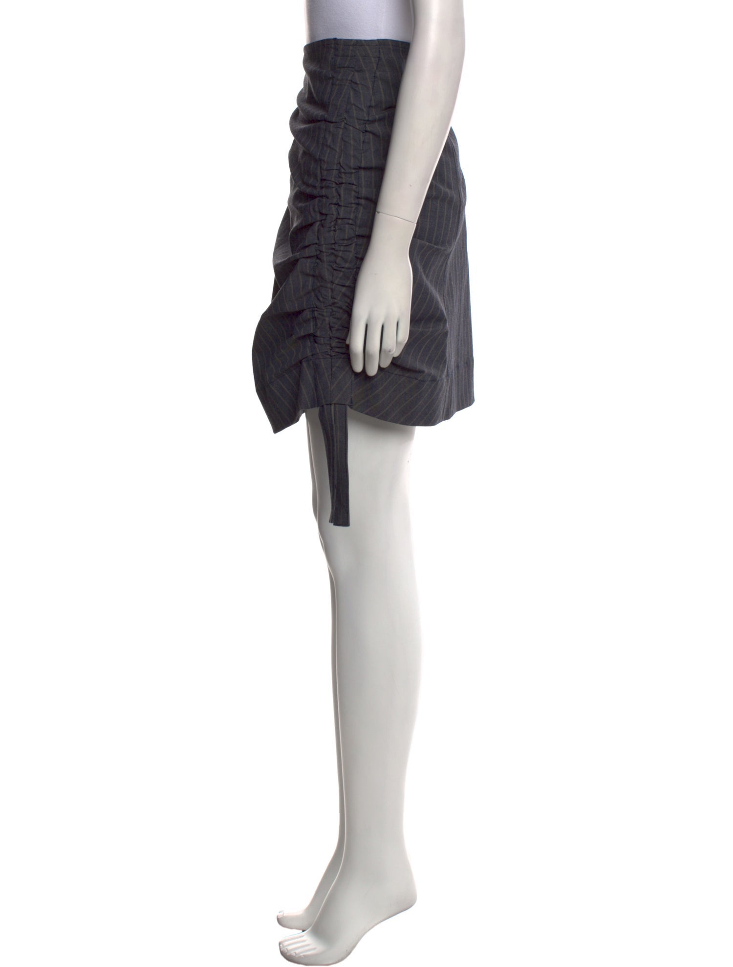 Ganni Ruffle Embellishment Knee-Length Skirt