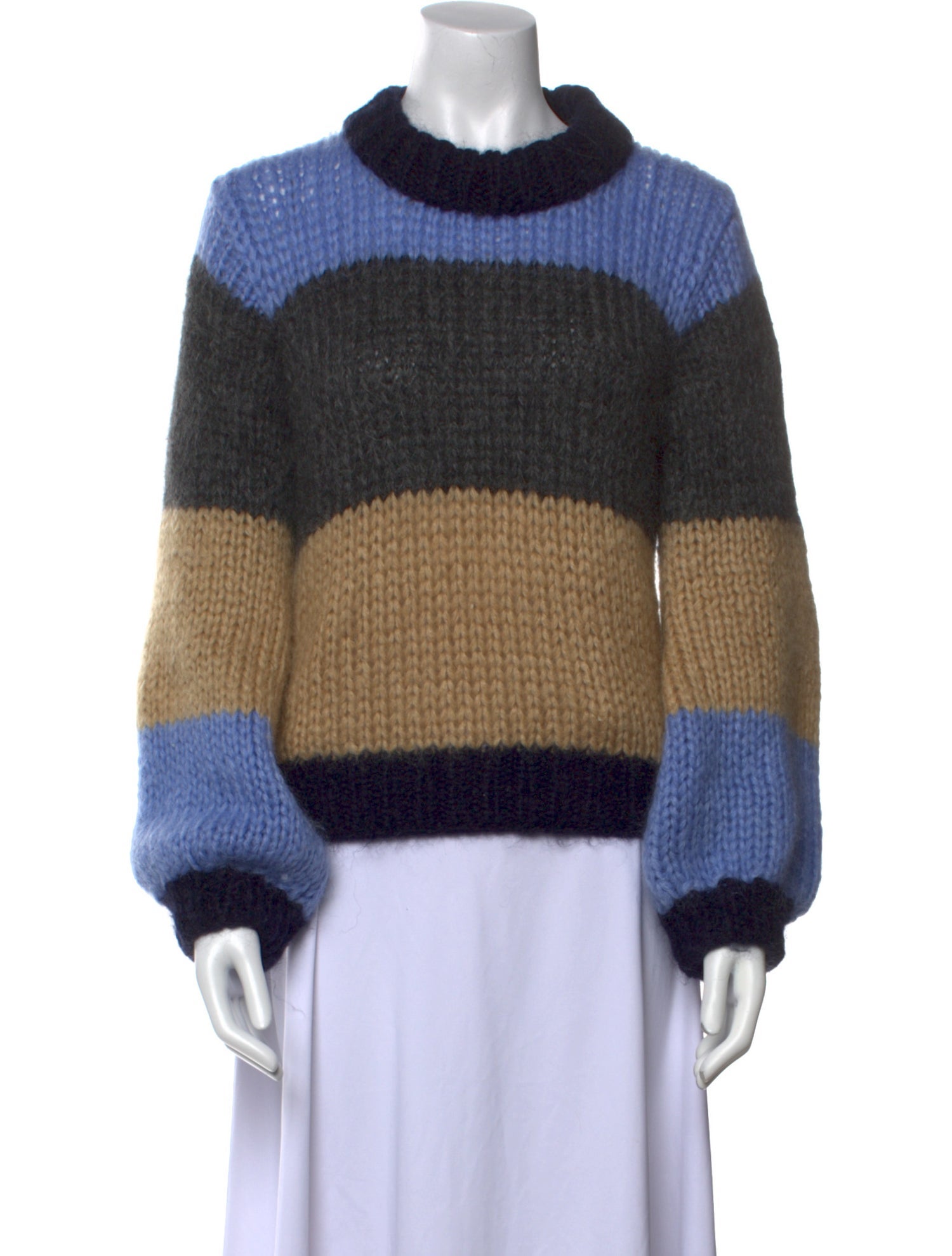 Ganni Mohair Striped Sweater