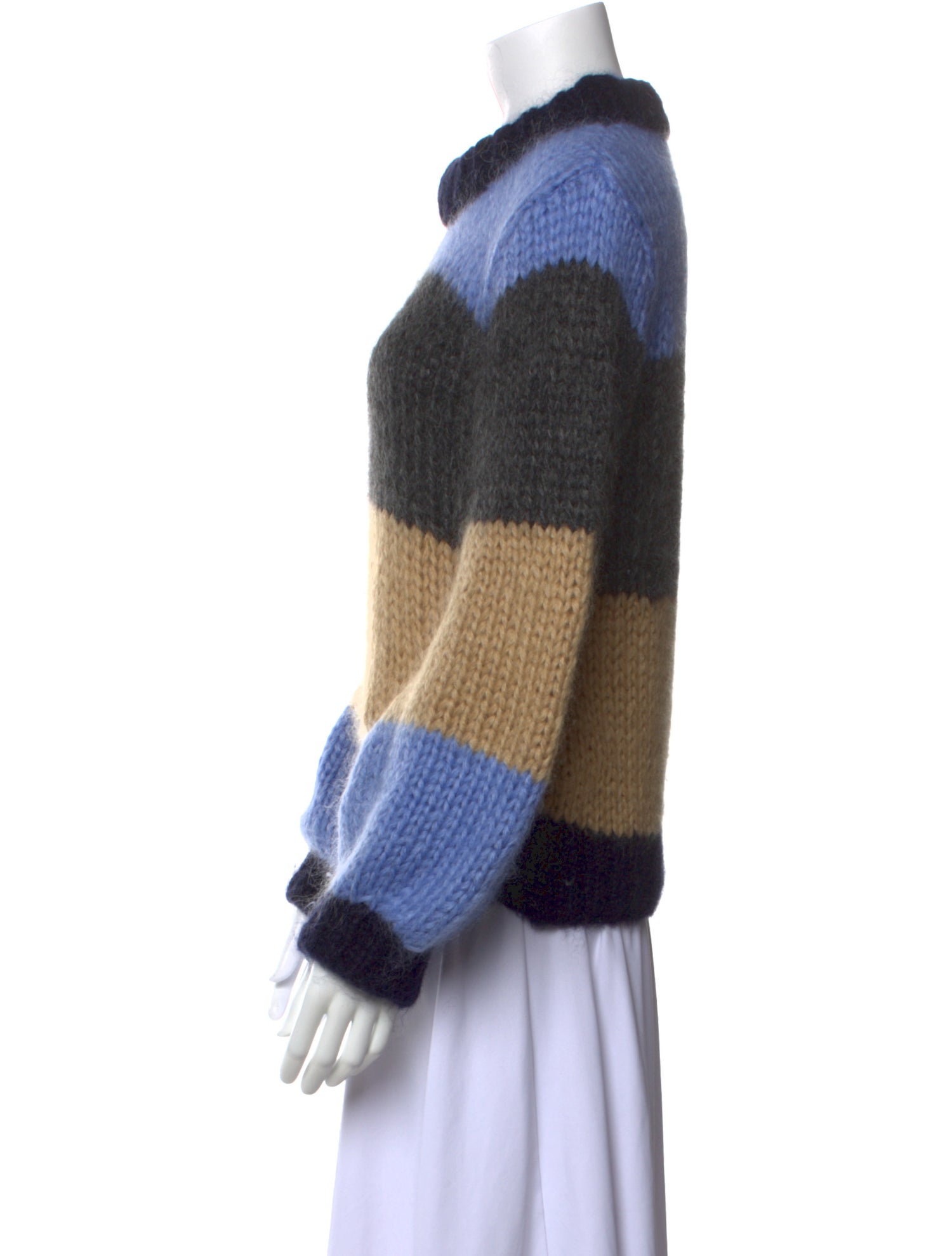 Ganni Mohair Striped Sweater