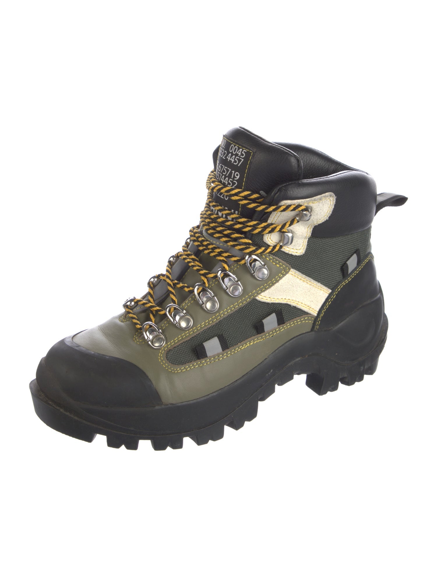 Ganni Leather Hiking Boots