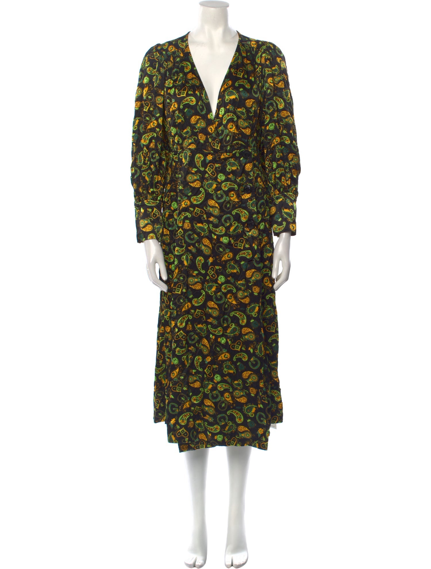 Ganni Floral Print Long Dress