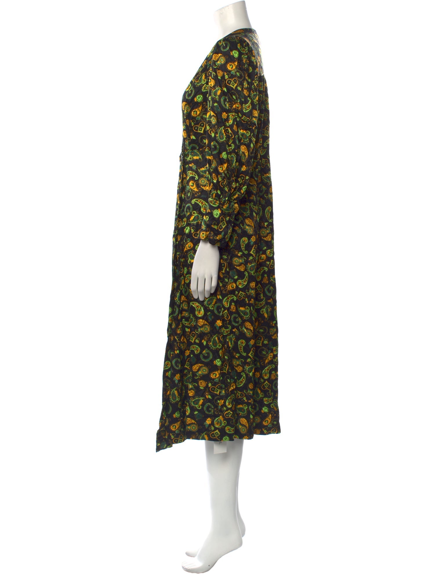 Ganni Floral Print Long Dress