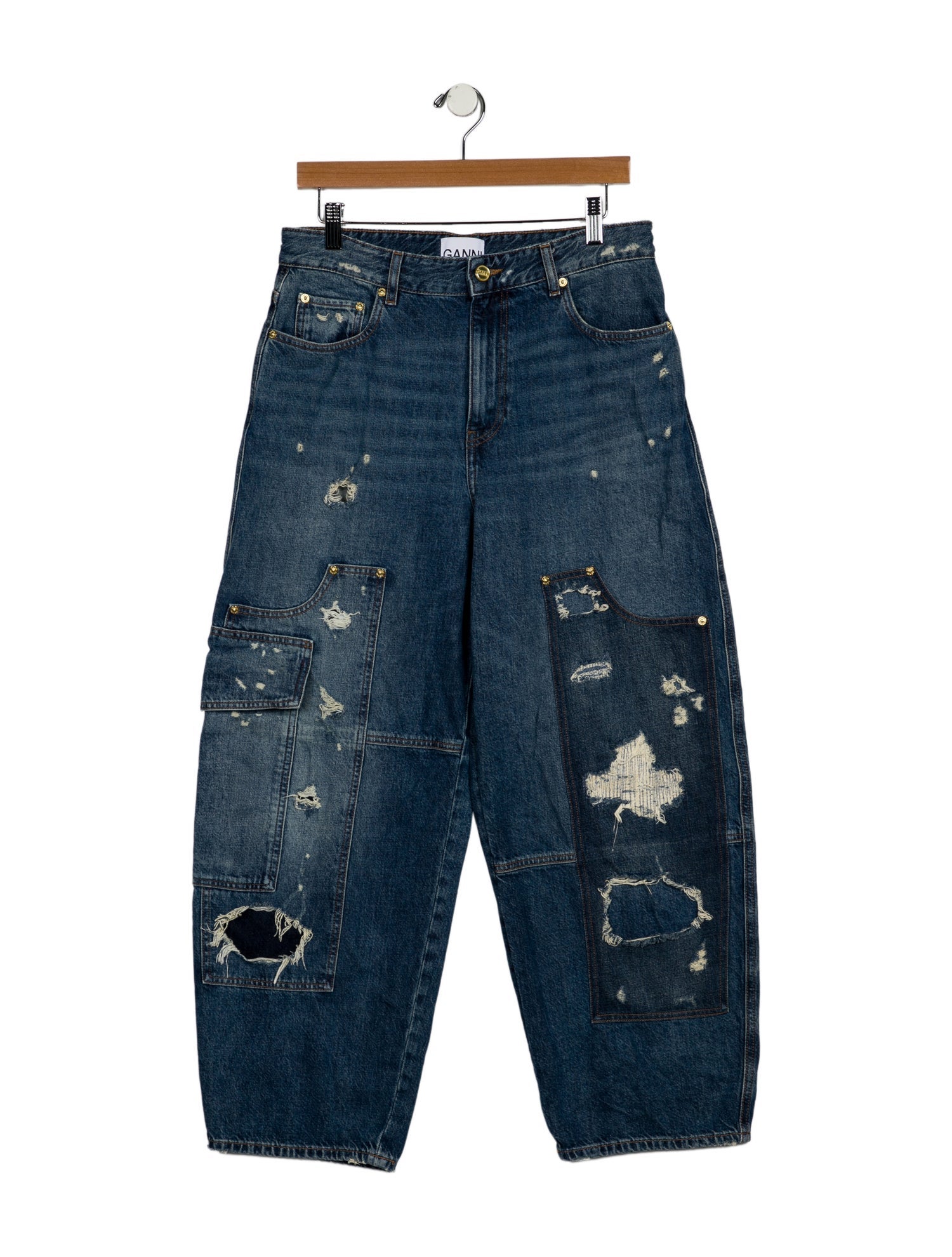 Ganni High-Rise Wide Leg Jeans